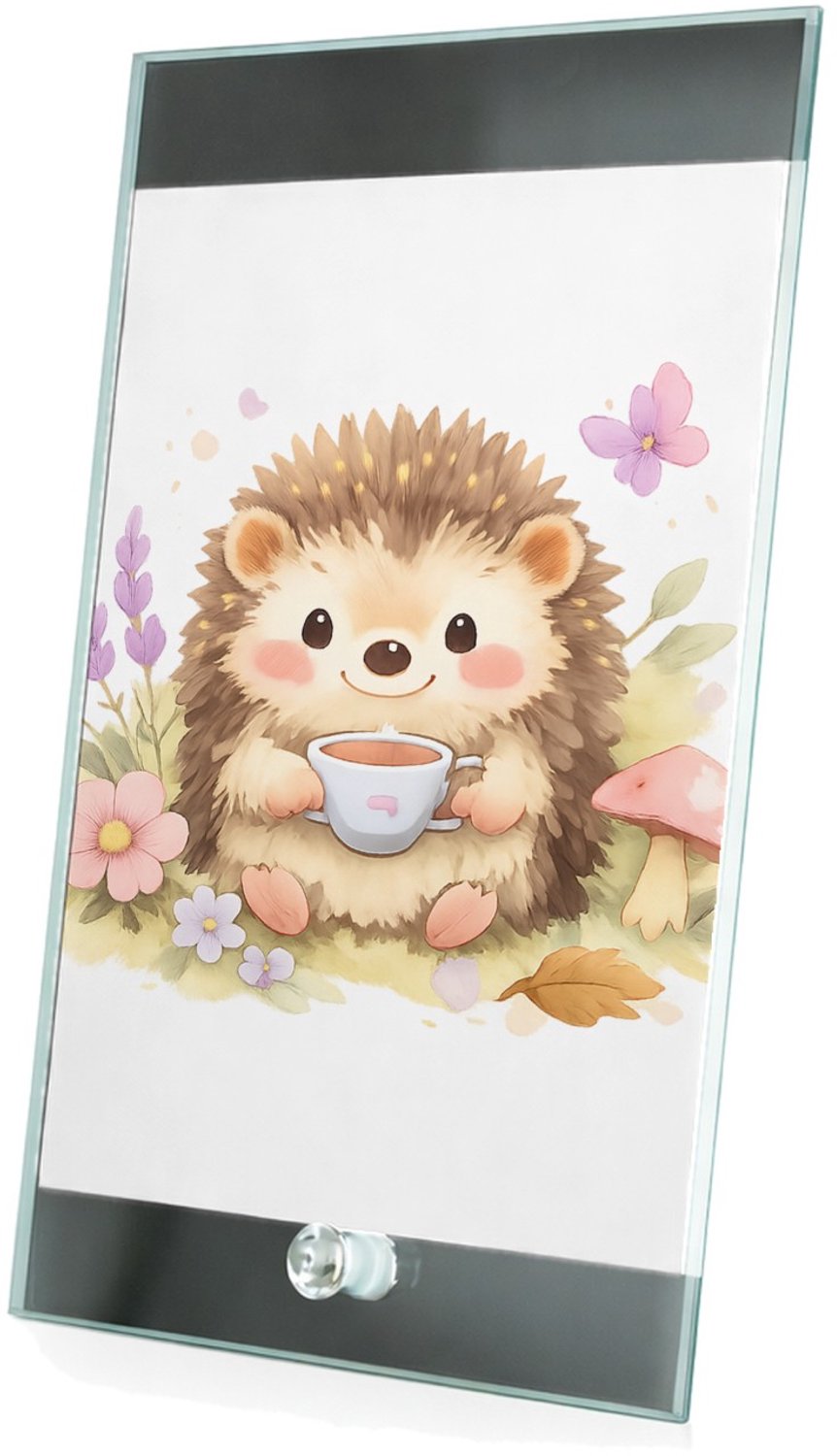 Mr Cadeautjes Glasframe 15 x 23 - design Landelijke grap met een vrolijk dier en een korte, plagerige | cadeau Wit
