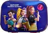 KPop Demon Hunters Broodtrommel 920 ml - Rumi, Mira en Zoey Lunchbox - Lunchtrommel voor School - Paars/Roze