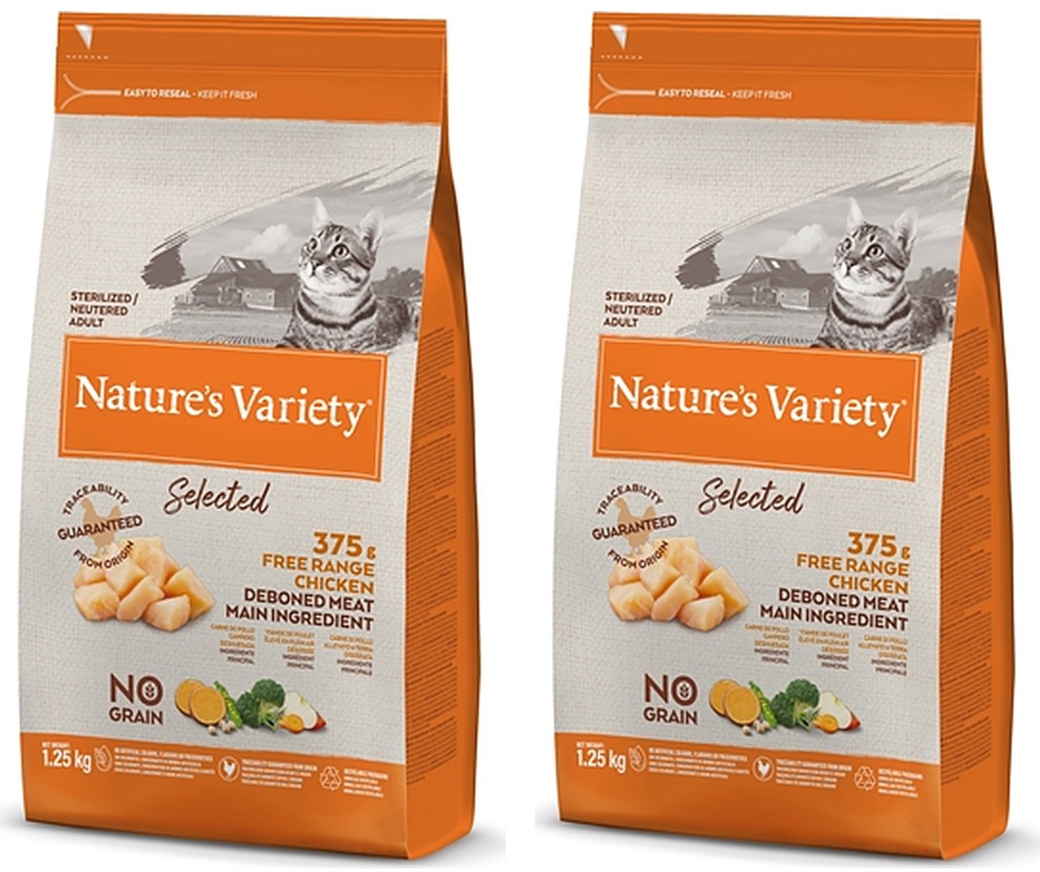 Kattenvoer Natures Variety - Sterilized Scharrelkip 1.25kg - 2 stuks - Multipack