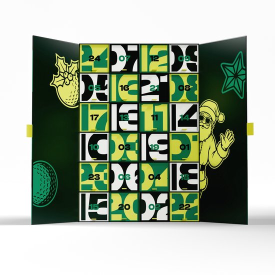 Vice Golf Adventskalender Around the World - 24-daagse Kerst Aftelkalender met 48 Golfballen in 24 Designs - Golf Cadeau voor Mannen en Vrouwen — afbeelding 3