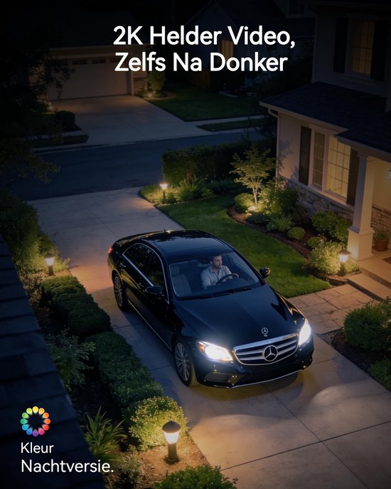 Set van 2 camera's met HomeBase zonnepaneel - Wifi - Beveiligingscamera'svoor Buiten 4MP set - Beveiliging voor thuis - Draadloos - Beveiligingscamera's set - veiligheid - bewaking — afbeelding 4