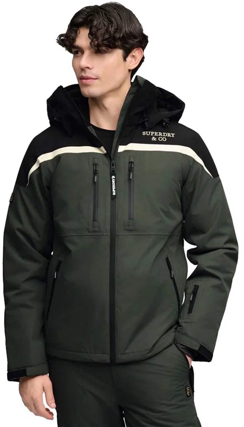 Superdry Hooded Ski Shell Jas Groen XL Man