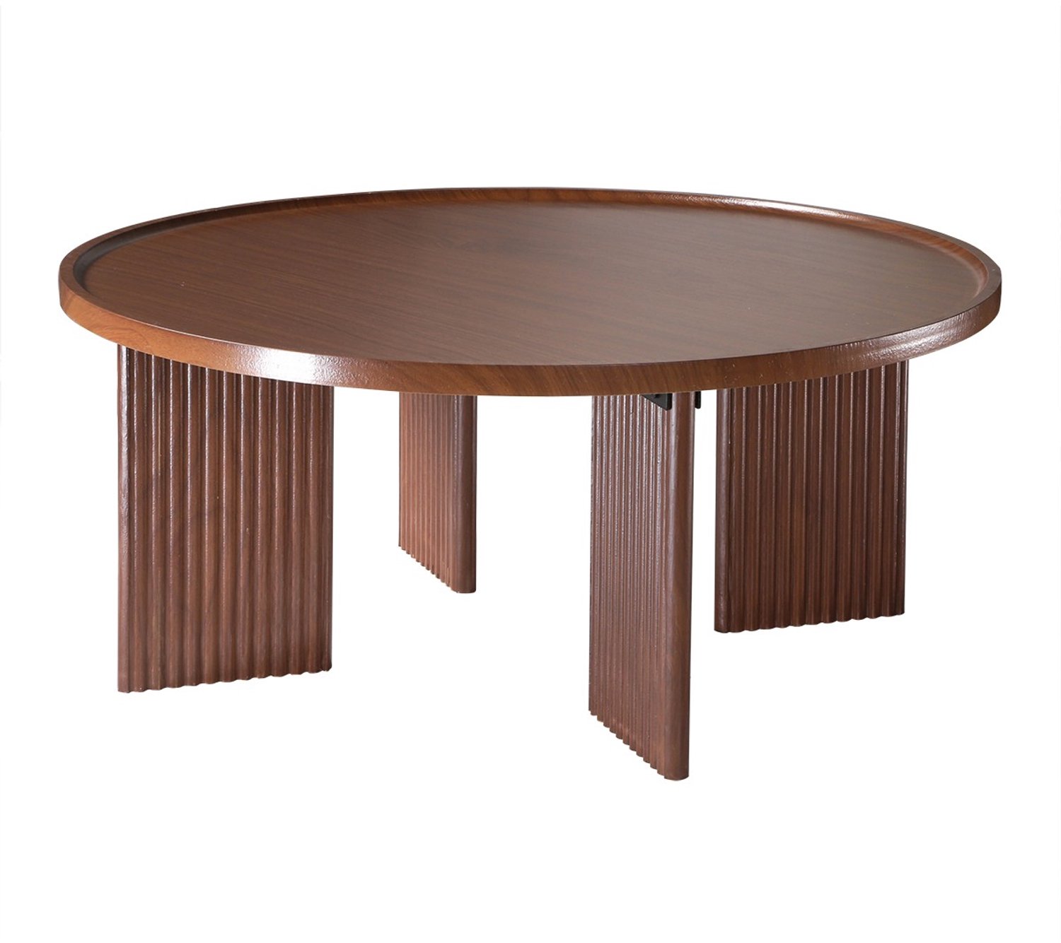 CaliCosy Ronde Salontafel Ø80 cm in walnootdecor NAIA Houtlook