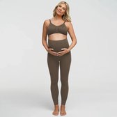 cfab - Naadloze zwangerschapslegging met hoge taille - Taupe - M