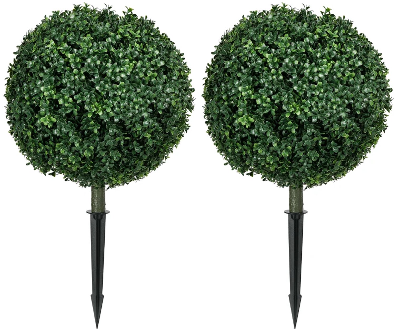 ZYLARO Kunstbuxus - Set van 2 - Realistisch - Weerbestendig - Onderhoudsarm - 70 cm Groen