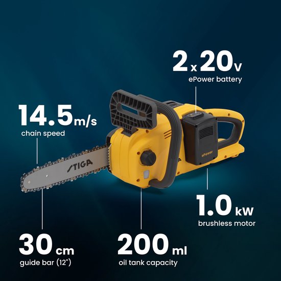 STIGA CS 300e Kit - 22 min autonomie - Geel — afbeelding 3