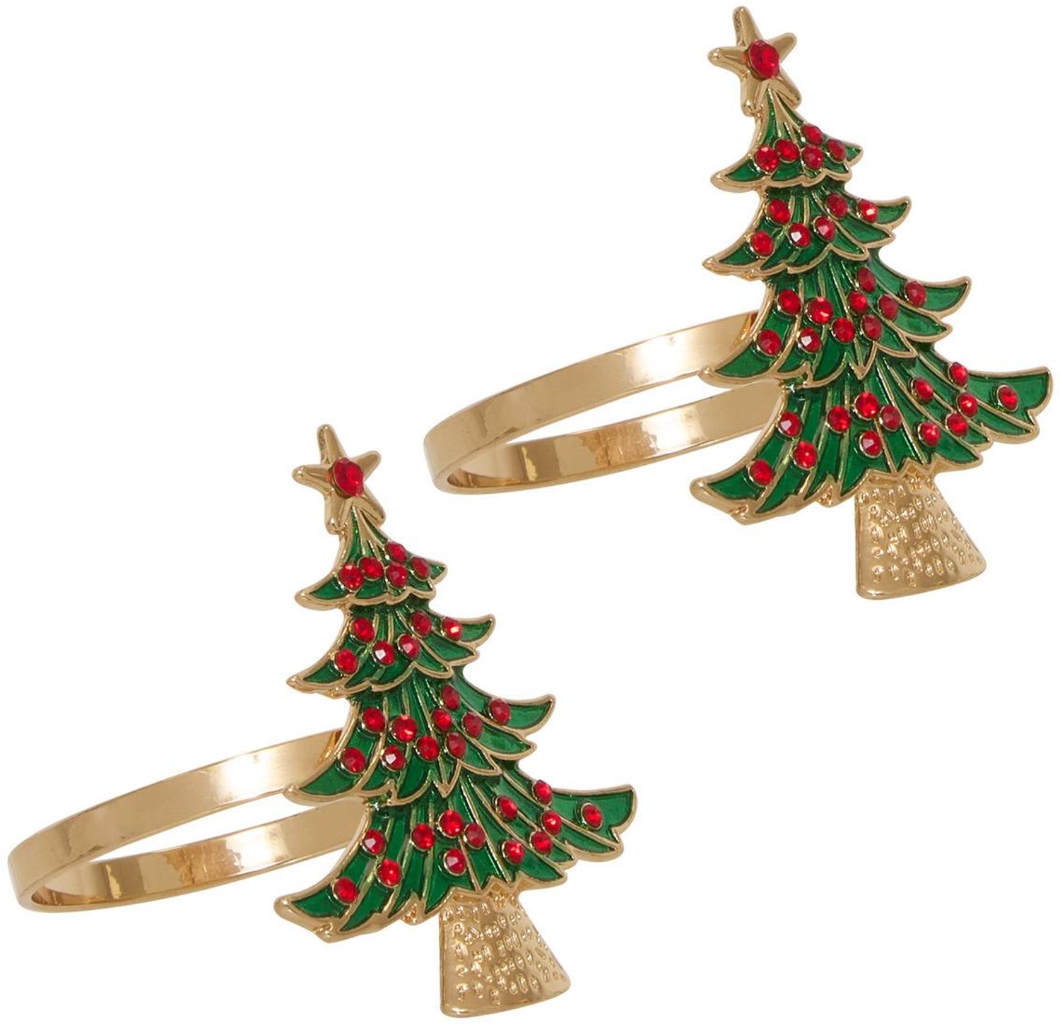 Lot de 2 ronds de serviette sapin