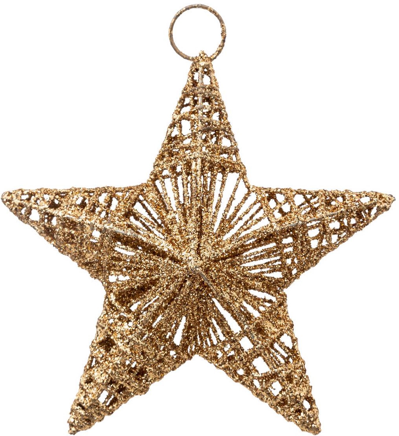 Feeric lights & Christmas Metalen kerstster met koperen afwerking, 15 cm Cuivre