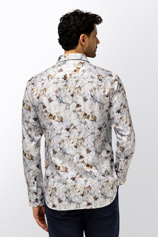 State of Art Overhemd Overhemd Met Visgraatmotief 21426206 5611 Mannen Maat - XXL