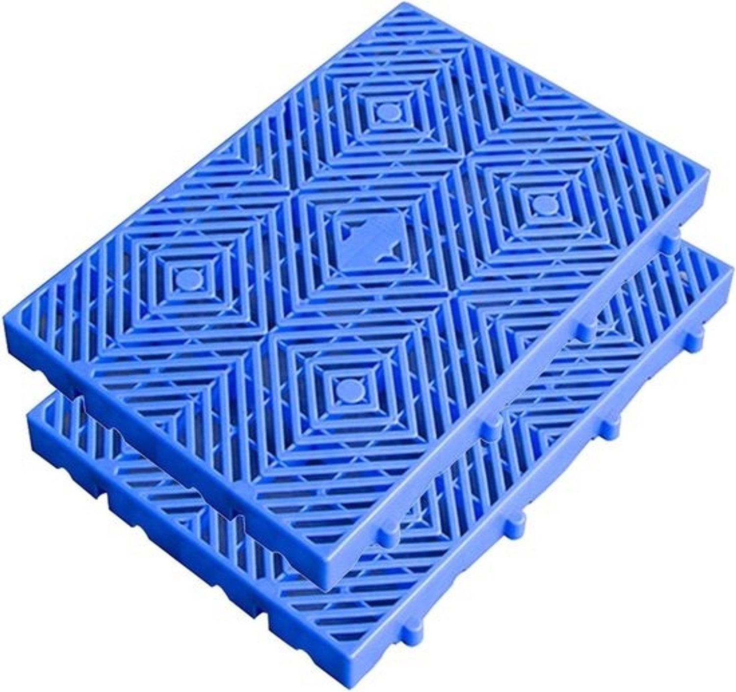 Kunststof pallets - Opslagroosters - Veilig transport - Waterdicht en ademend - 100x60x5cm - Blauw