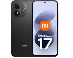 REDMI Note 17 - Black - 6G RAM - 256GB - 7700 mAh-batterij met 45 W turboladen - 6,99" FHD+ oogvriendelijk AMOLED-display - IP65 stof- en waterbestendigheid