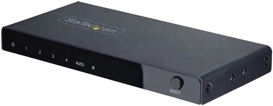 StarTech.com 4-Port 8K HDMI Switch, HDMI 2.1 Switcher 4K 120Hz HDR10+, 8K 60Hz UHD, HDMI Videoschake