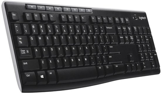 Logitech K270 - Toetsenbord - AZERTY - ISO - Draadloos - Zwart