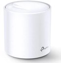 Witte cilindrische TP-Link Deco X20 mesh wifi-router met een glanzende afwerking en een subtiel merklogo.