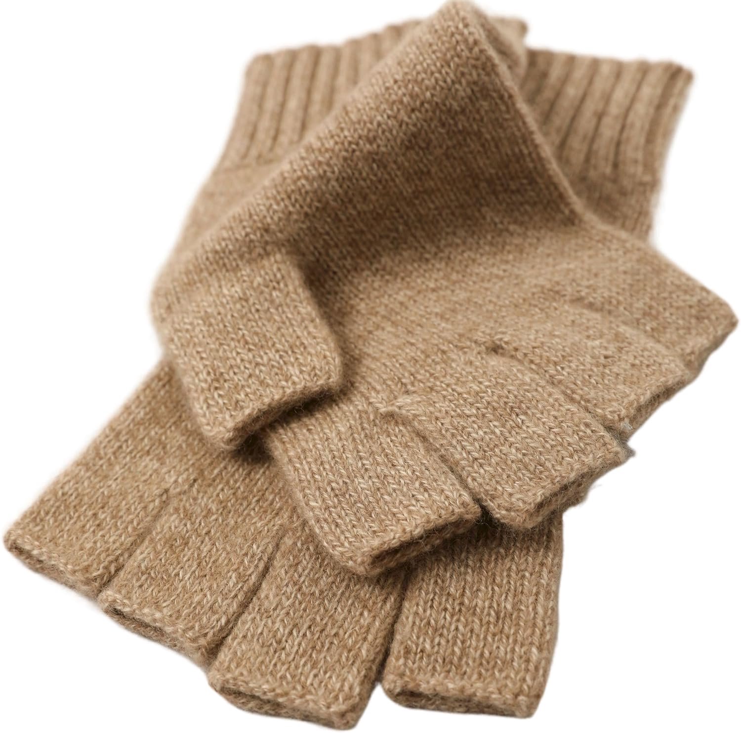Dames Heren Kasjmier Wol Vingerloze Handschoenen Warmte