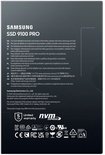 Achterkant van de Samsung SSD verpakking met garantie-informatie.