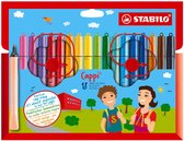 STABILO Cappi Feutres - Étui à crayons 18 couleurs