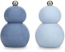 Ona Peper- en zoutmolen H12cm blauw Betty - Set van 2