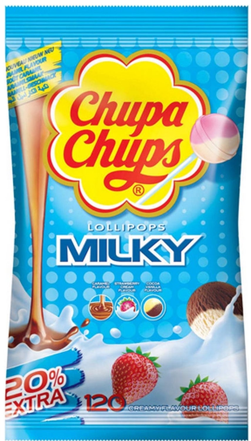 Chupa Chups - Lolly's Milky (Navulzak) - 120 stuks