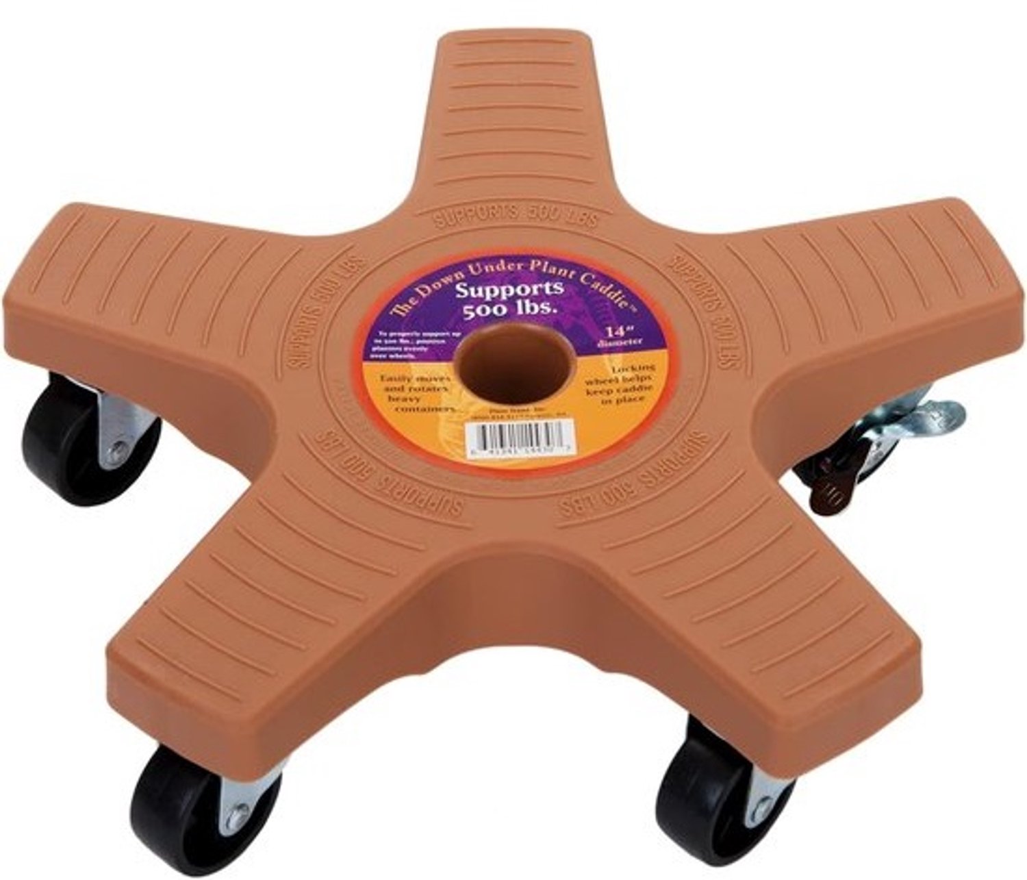 Plantenstandaard - met wielen - Plantenroller - voor het verplaatsen van potten - met hoge draagkracht - 35 cm - Adobe