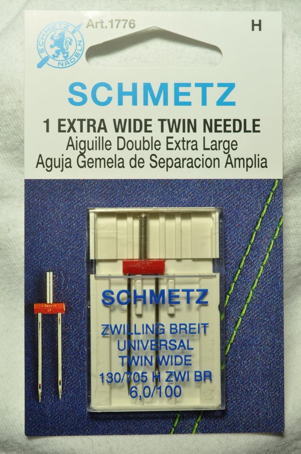 Schmetz Dubbele Naald 6.0/100 - Naaimachine Naalden