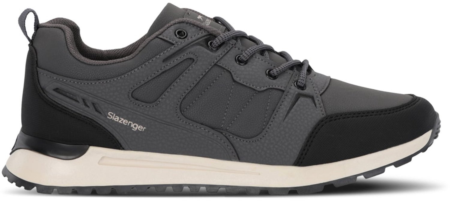 Slazenger Outback Heren Sneakers - Antraciet / Zwart