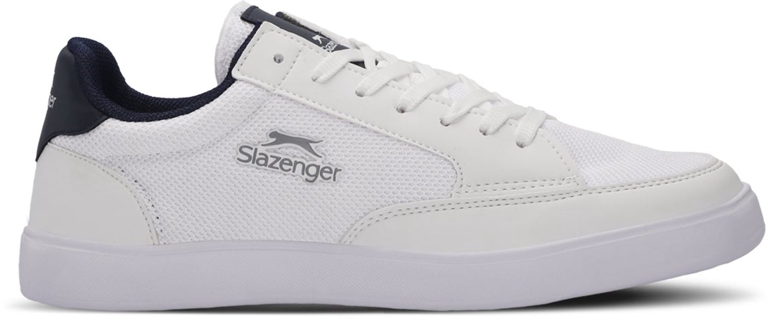 Slazenger Fidel Heren Sneakers - Wit / Marineblauw