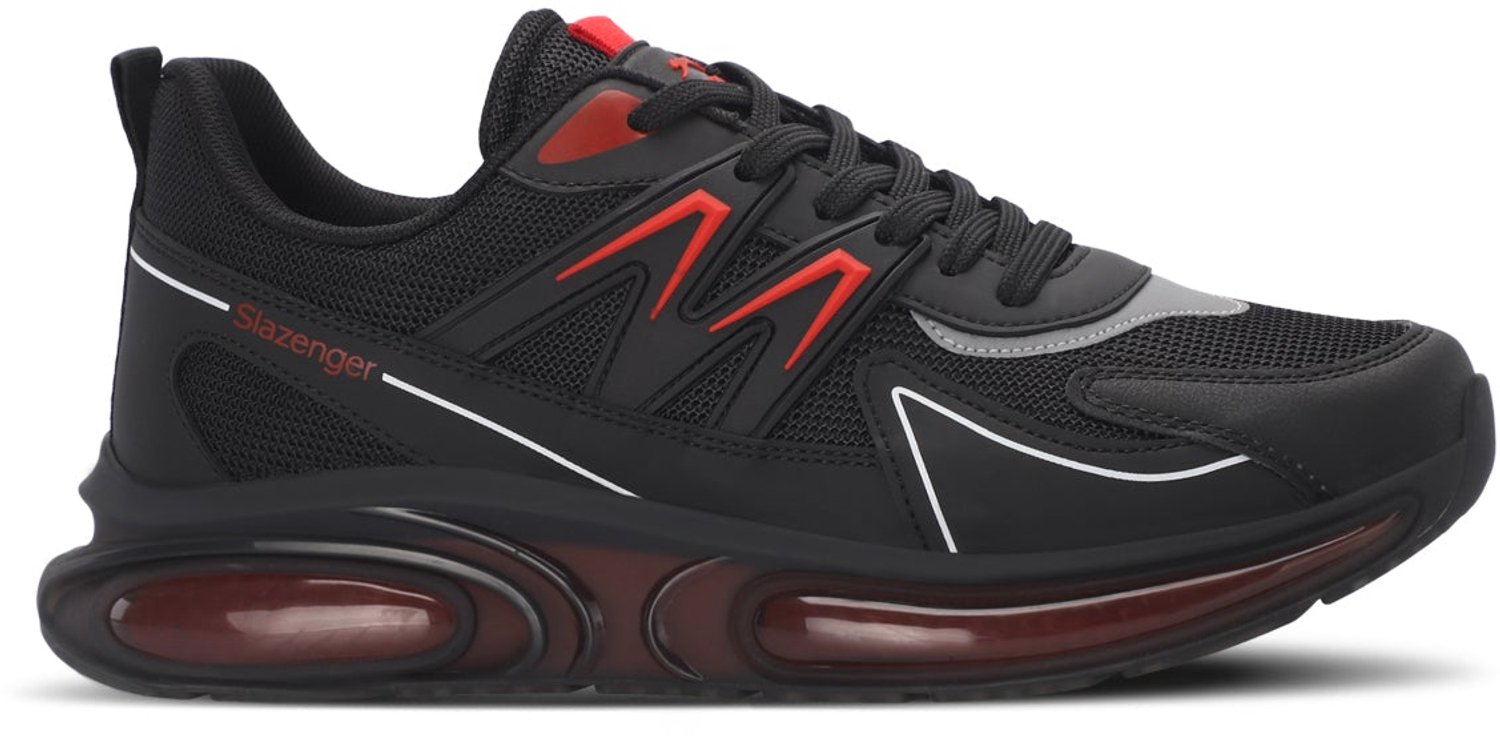Slazenger Zigor Heren Hardloopschoenen - Zwart / Rood