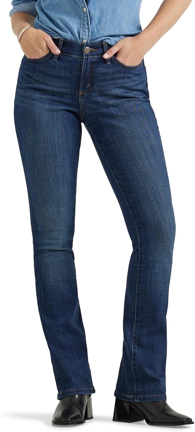 Lee Flex Motion Regular Fit Bootcut Jeans Dames Blauw