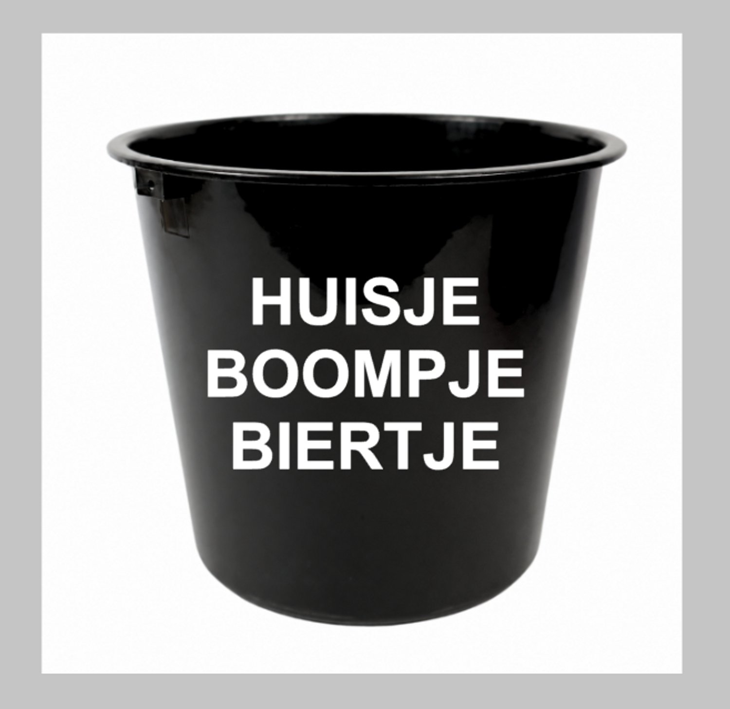 Emmer met tekst - Emmer Huisje Boompje Biertje - Cadeau emmer - XLX®