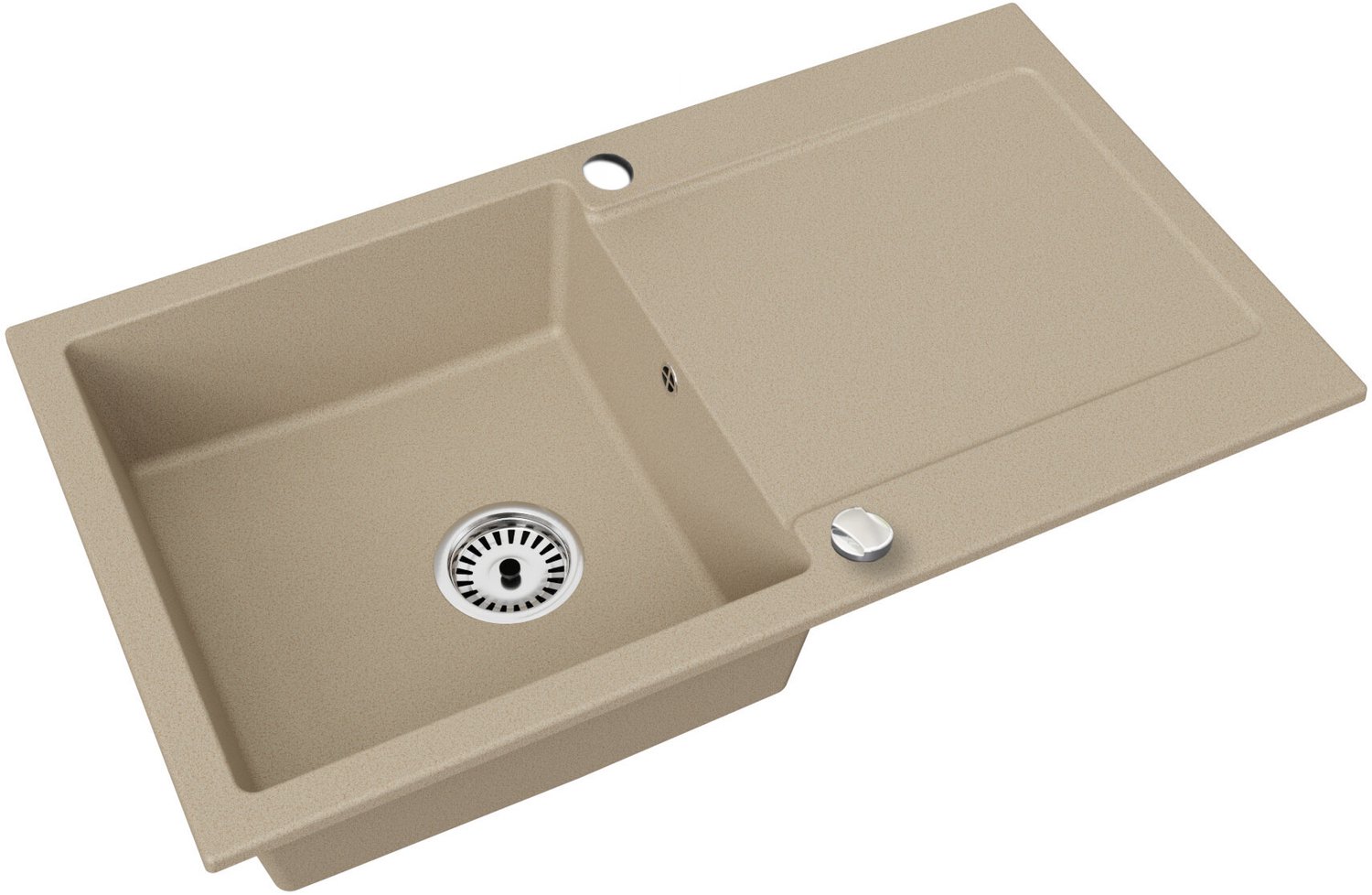 Faizee Home Granieten Spoelbak – Kwartscomposiet Keuken Spoelbak – Verschillende Modellen en Kleuren Element Beige