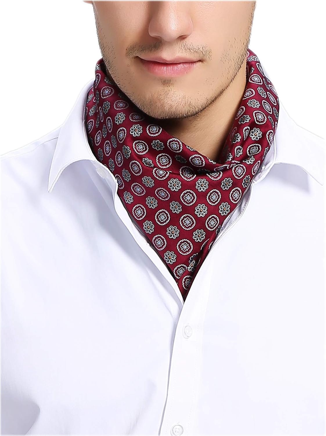 Zijden Heren Bandana Neckerchief 53x53cm - Elegant & Veelzijdig