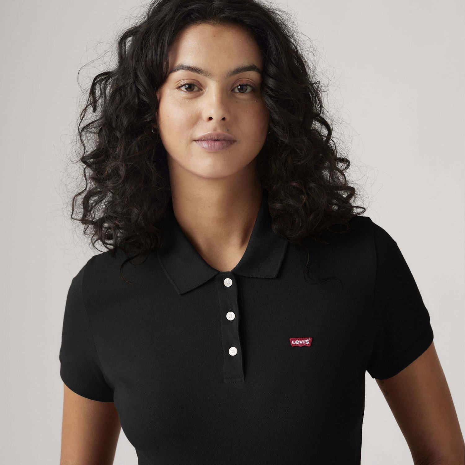 Levi´s ® Slim Korte Mouw Poloshirt S Vrouw Zwart