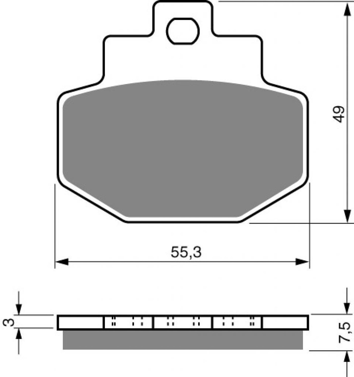 Plaquette de frein Gold Fren pour Scooter Gilera 200 Runner VXR ST 4T 2002 à 2011 ARG Neuf