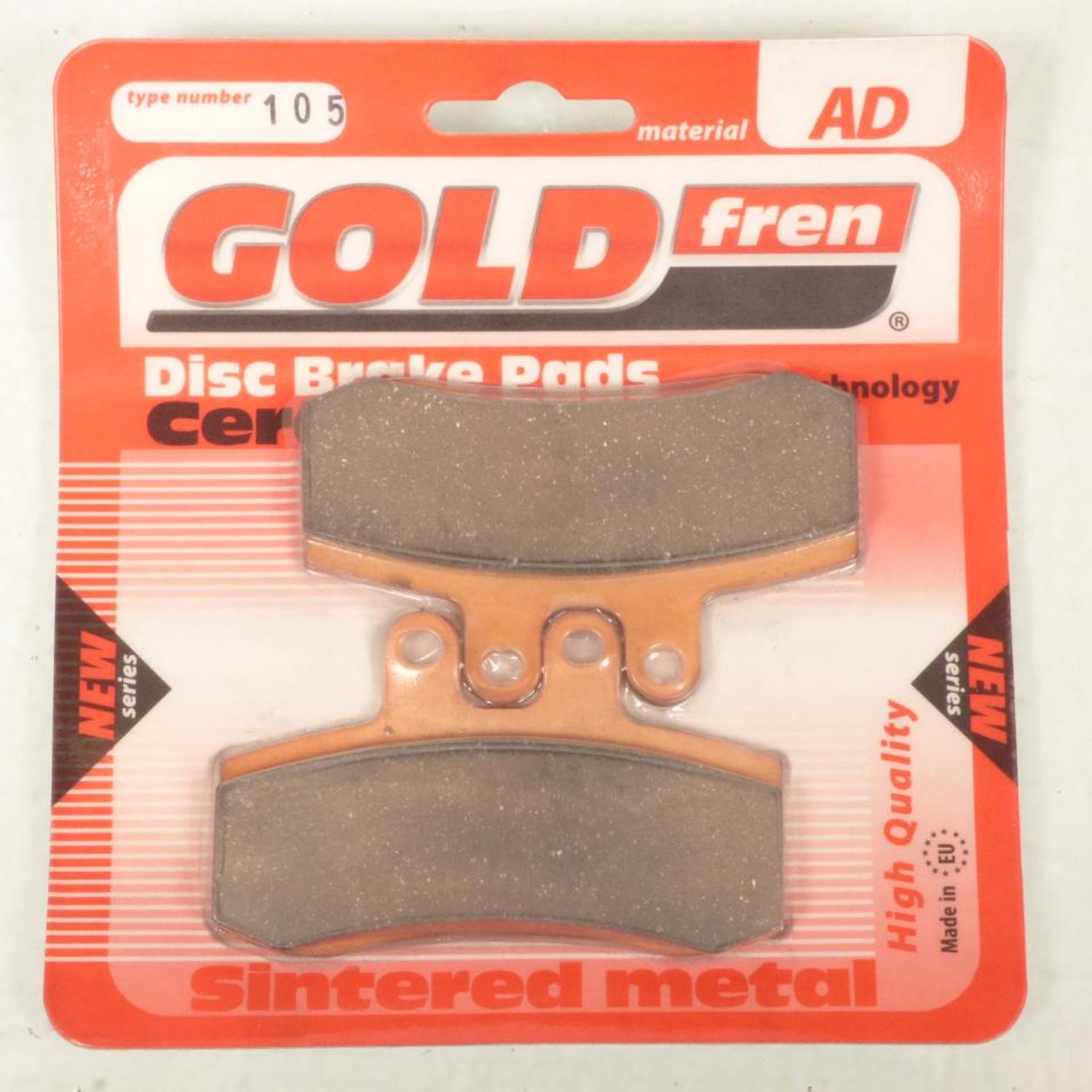Remblokken Gold Fren voor Motor MZ 660 Baghira Street 1996 tot 2005 linksvoor / Voorvelg met spaken 17 inch Nieuw