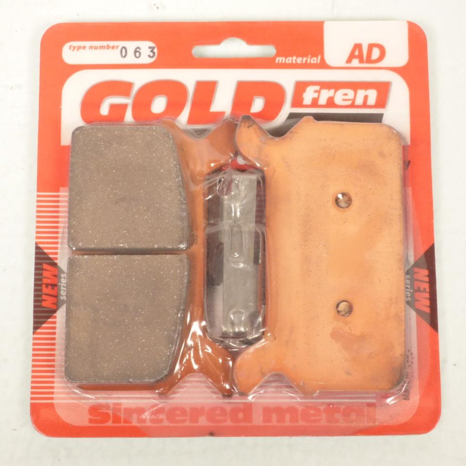 Remblokken Gold Fren voor Motor Harley Davidson 1340 FLT 1984 tot 1985 achteraan Nieuw