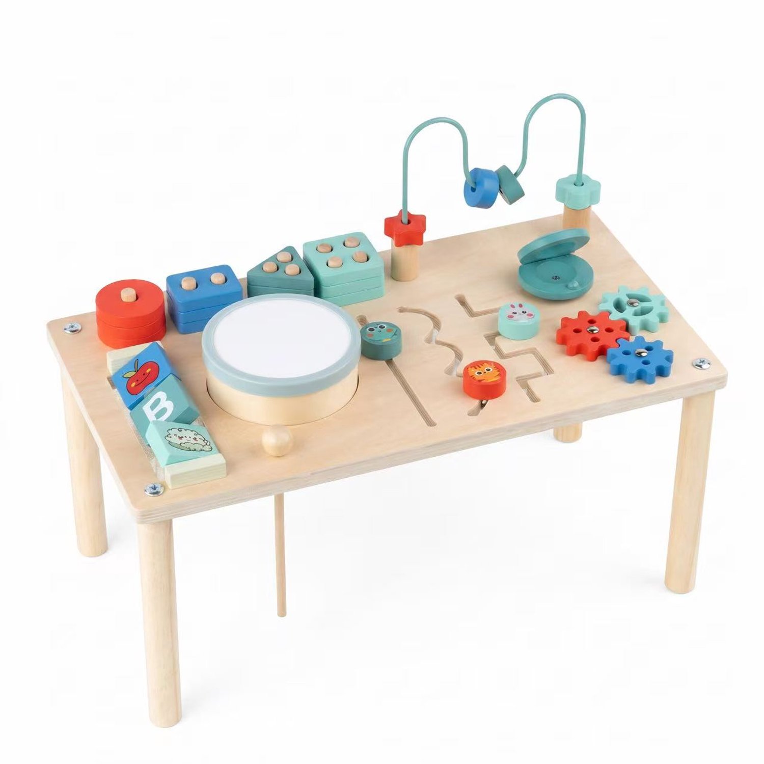 Russle Houten Activiteitentafel met Trommel