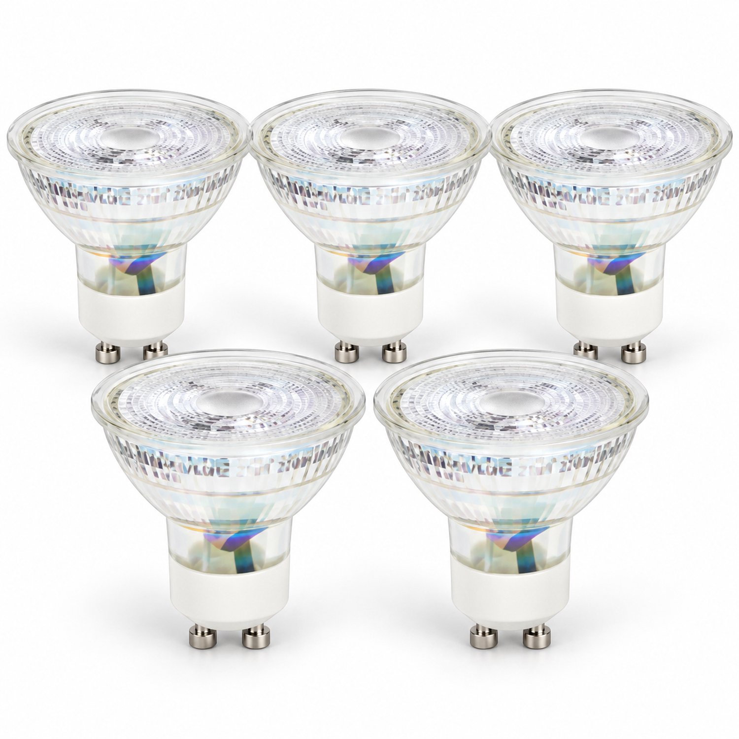 LED spots GU10 - 5 stuks - 4,5 W - 400 lumen - 3000 K warm wit