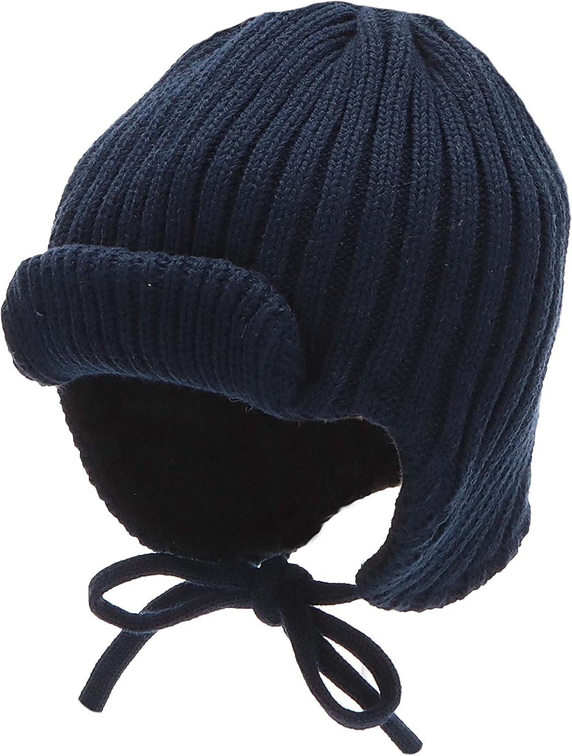 Sterntaler GOTS Gebreide Muts met Oorwarmers voor Baby's - Marineblauw