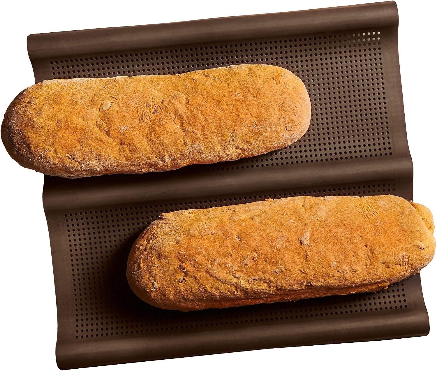 Lurch FlexiForm Ciabatta Bakmat voor 2 Knapperige Ciabatta's - Bruin