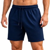 Korte luchtige broek - Zomer - Mode - Stretch - Sportief - Blauw - Short