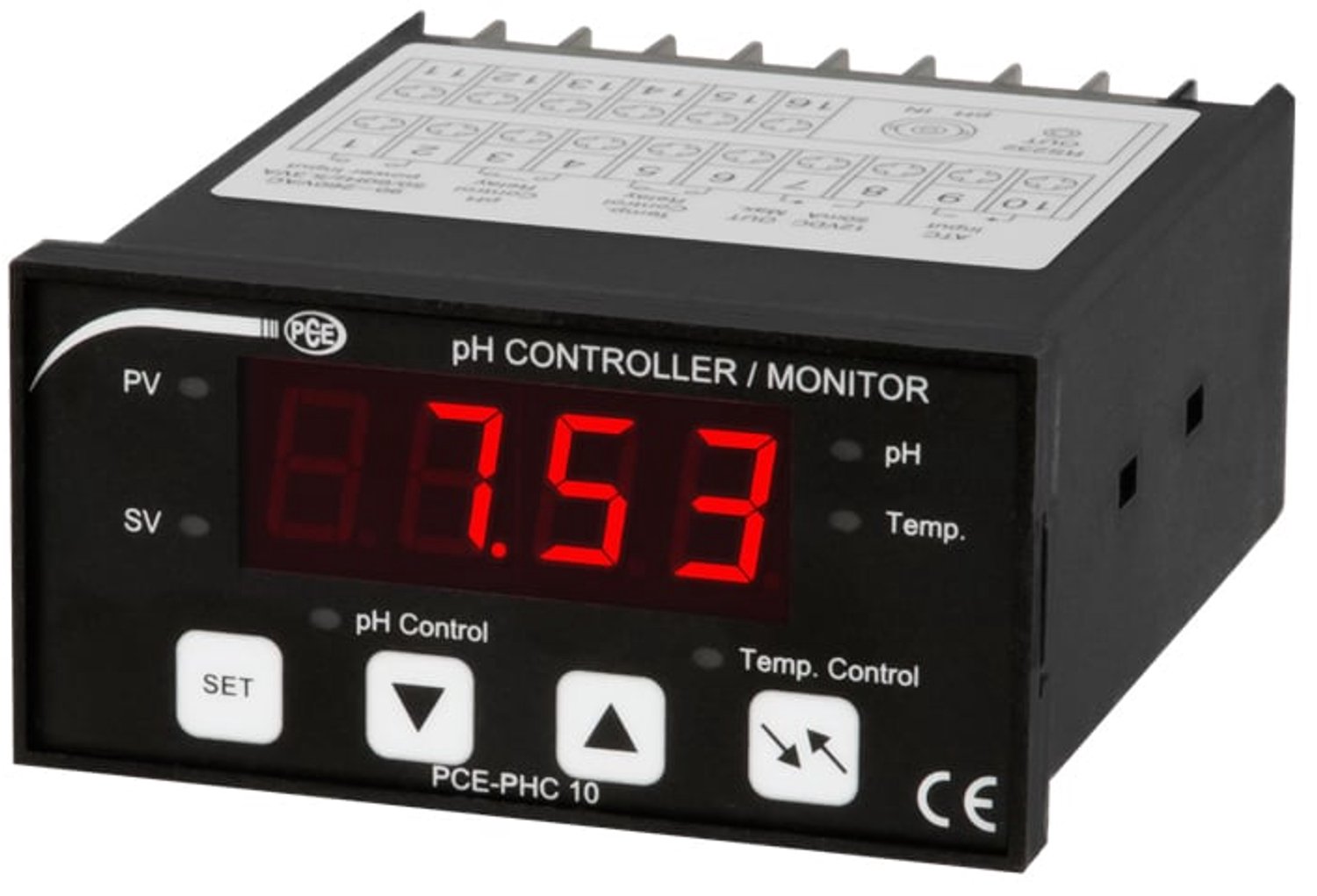 Inbouw proces display PCE-PHC 10