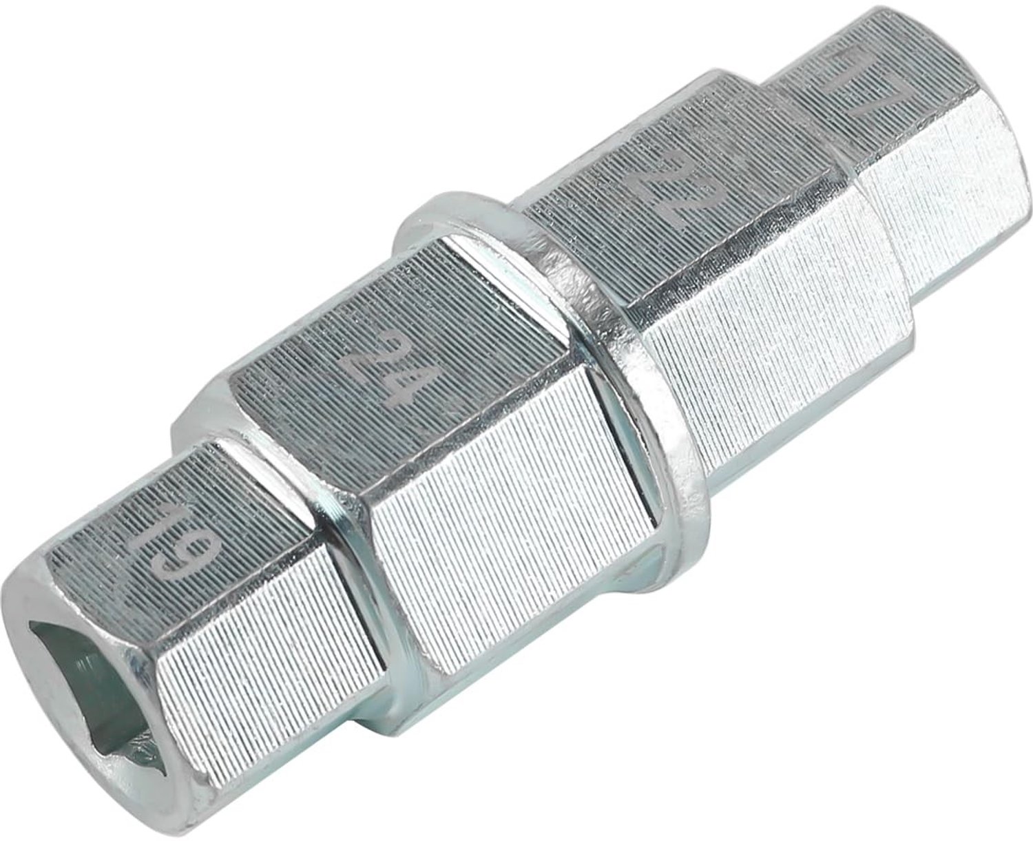 Spindelwielverwijderingsgereedschap - Zeskantige asadapter - Gebruiksvriendelijk - Zilver - Bandenwisselgereedschap - Geschikt voor motor...