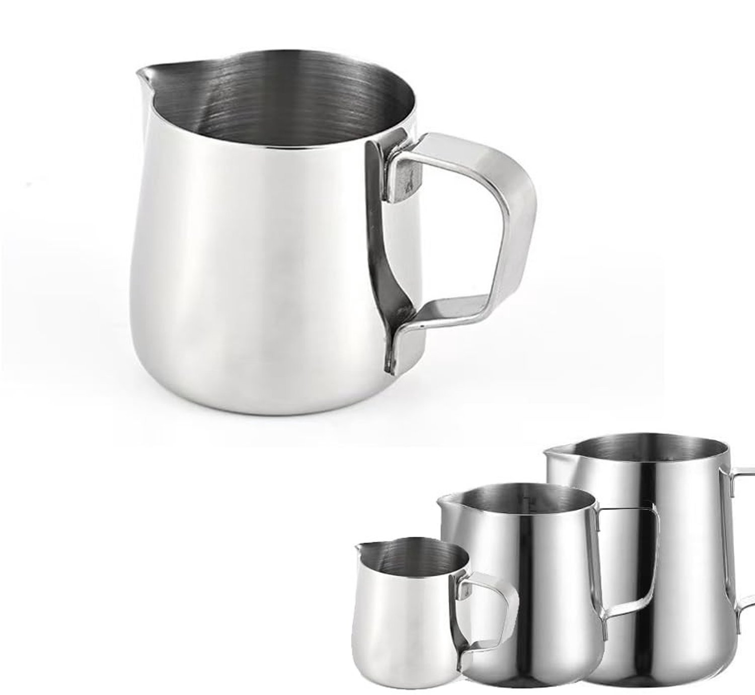 Melkopschuimkan 150 ml - Roestvrij Staal - Melkopschuimer - Barista-accessoires - Perfect voor Cappuccino - Krasbestendig