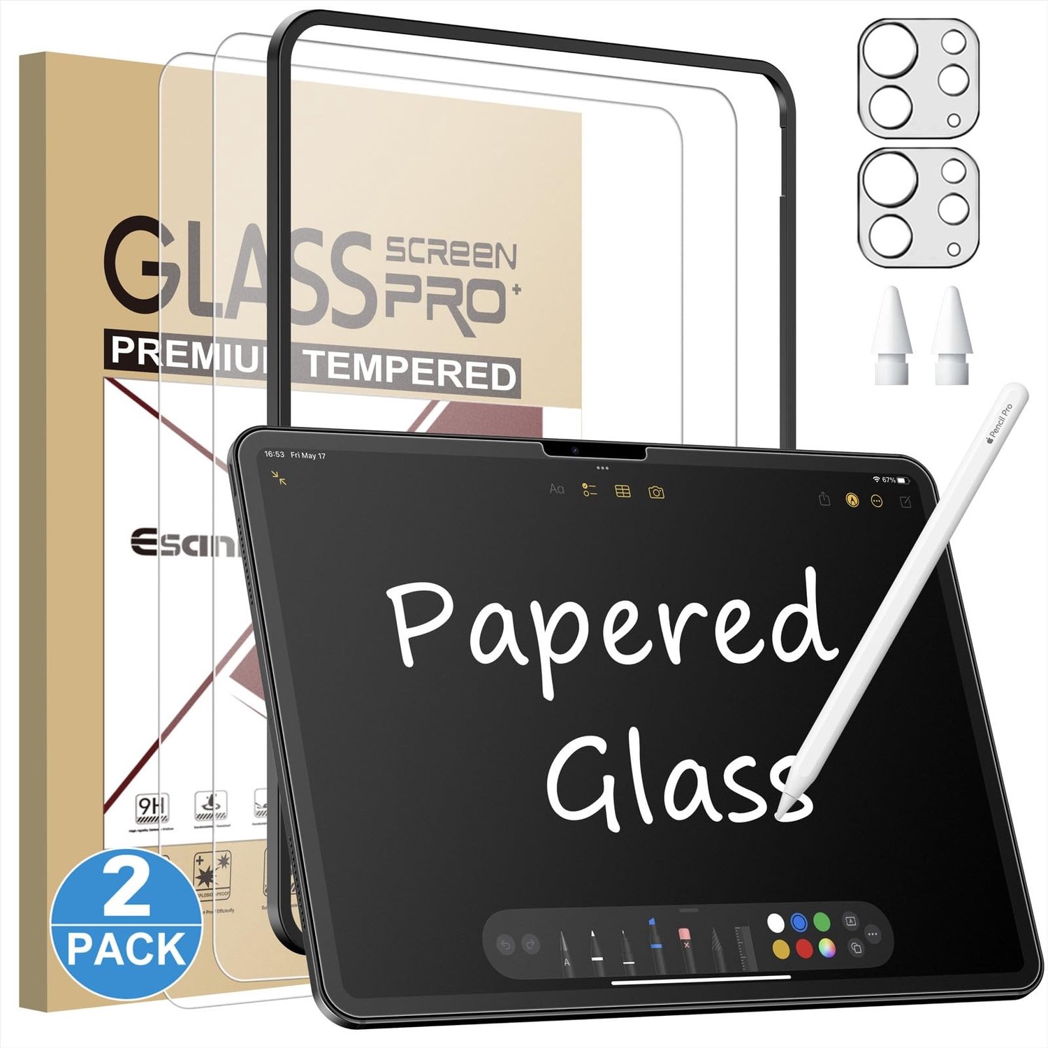 Matte Screen Protector voor iPad Pro 13 inch 9H met Camera Bescherming