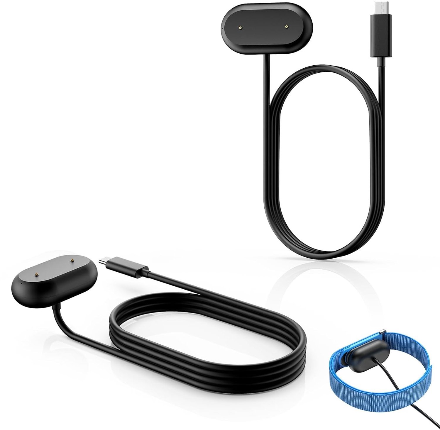 Vervangende Oplader voor Google Fitbit Air, 2 Stuks, Snelle Oplaadtijd en Duurzaam Ontwerp