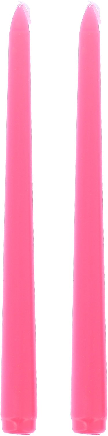ARTYFETES - 2 Roze kaarsen 25 cm