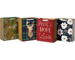 4 Grote Kerstcadeauzakken met Mooie Designs
