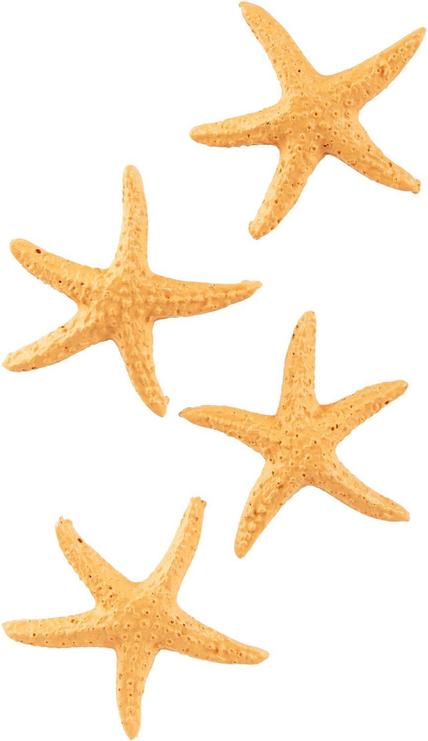 HOBI - 4 hars zeesterren 4,5 cm zeethema decoratie