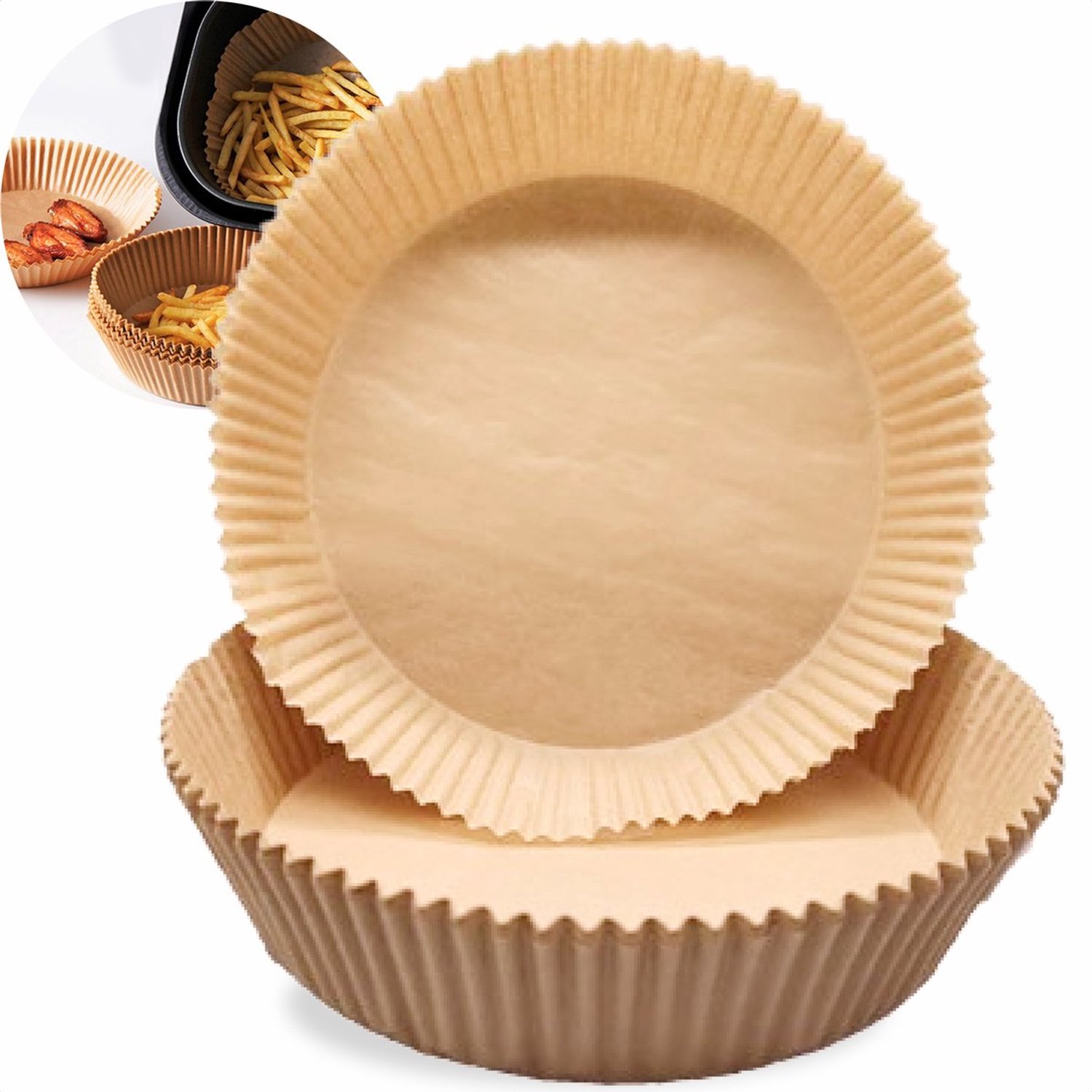 Okado Bakpapier Airfryer - Rond - 20 cm - 100 Stuks